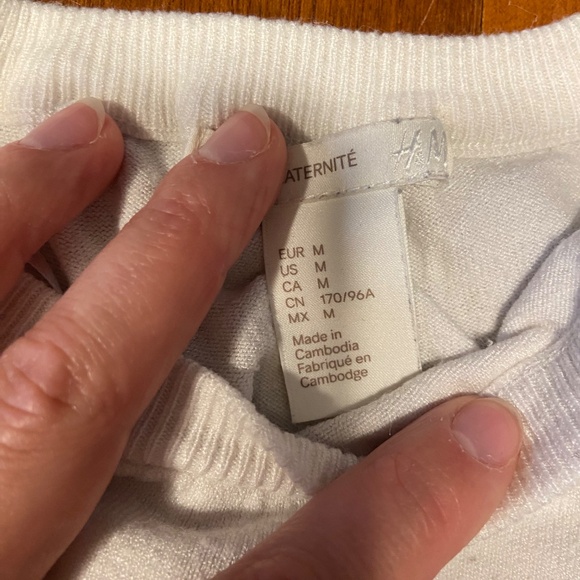 Stripped crew neck sweater for pregnancy - Picture 2 of 2